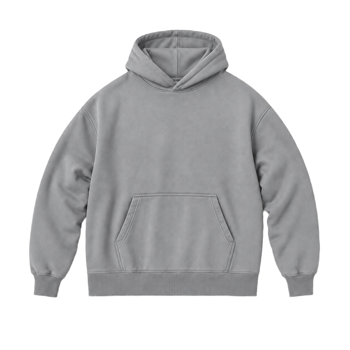 Hoodie FRAME coupe oversized, coloris gris, vue de face