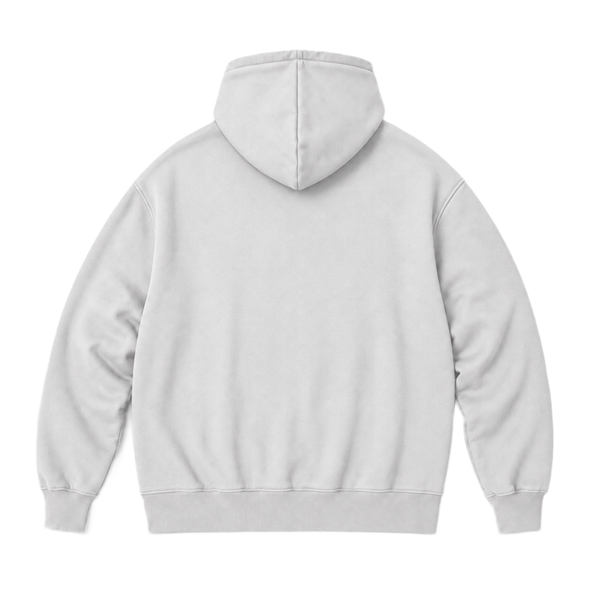 Hoodie FRAME coupe oversized, coloris gris froid, vue de dos
