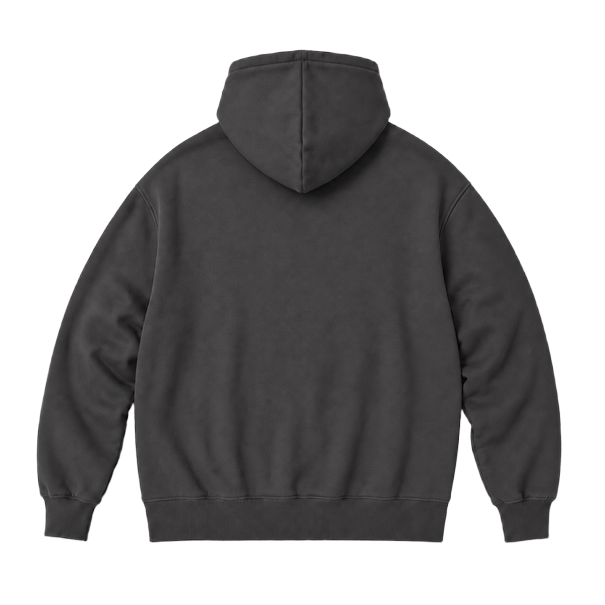 Hoodie FRAME coupe oversized, coloris gris profond, vue de dos