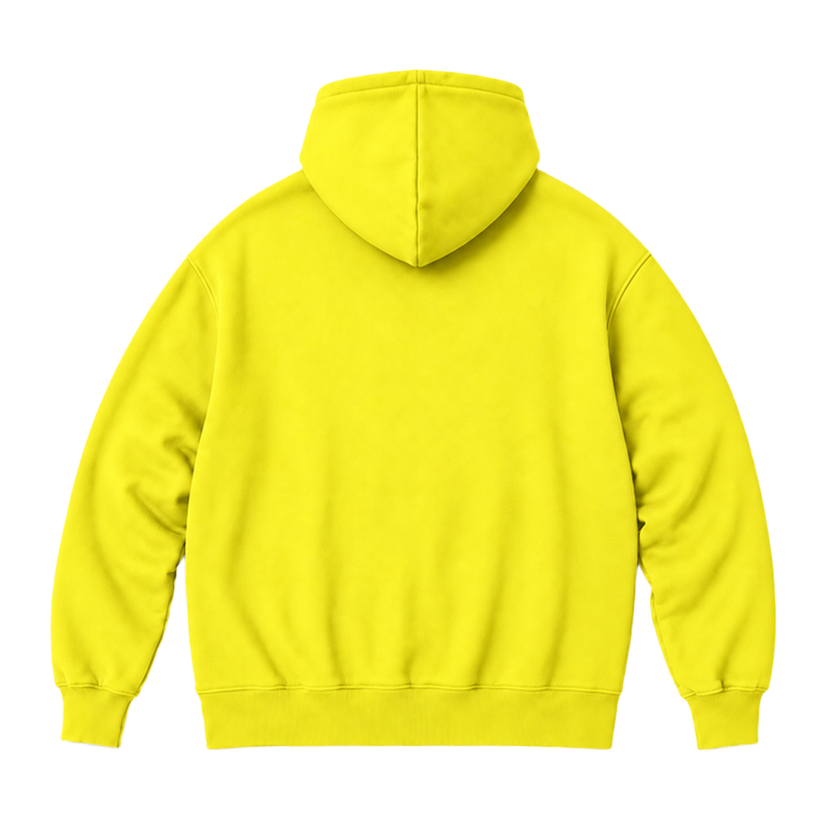 Hoodie FRAME coupe oversized, coloris jaune, vue de dos