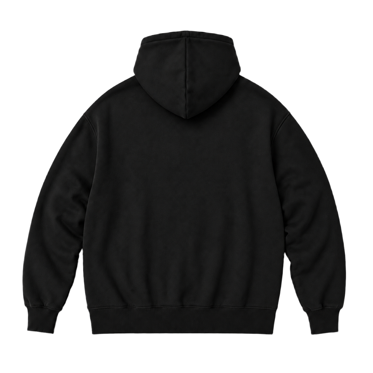 Hoodie FRAME coupe oversized, coloris noir, vue de dos