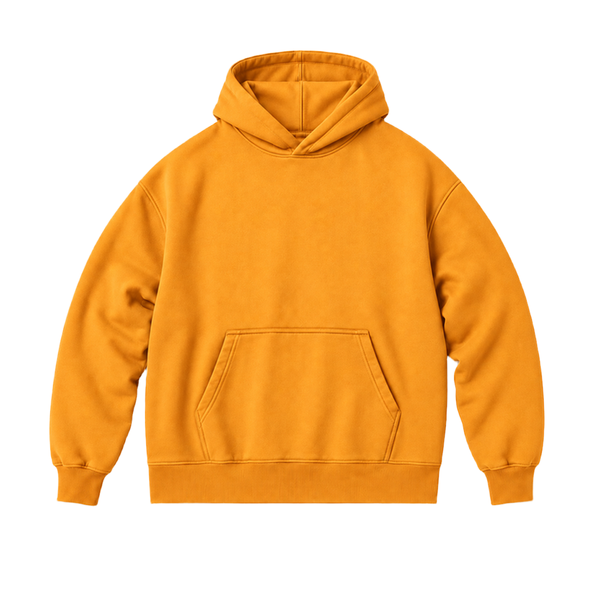 Hoodie FRAME coupe oversized, coloris orange, vue de face