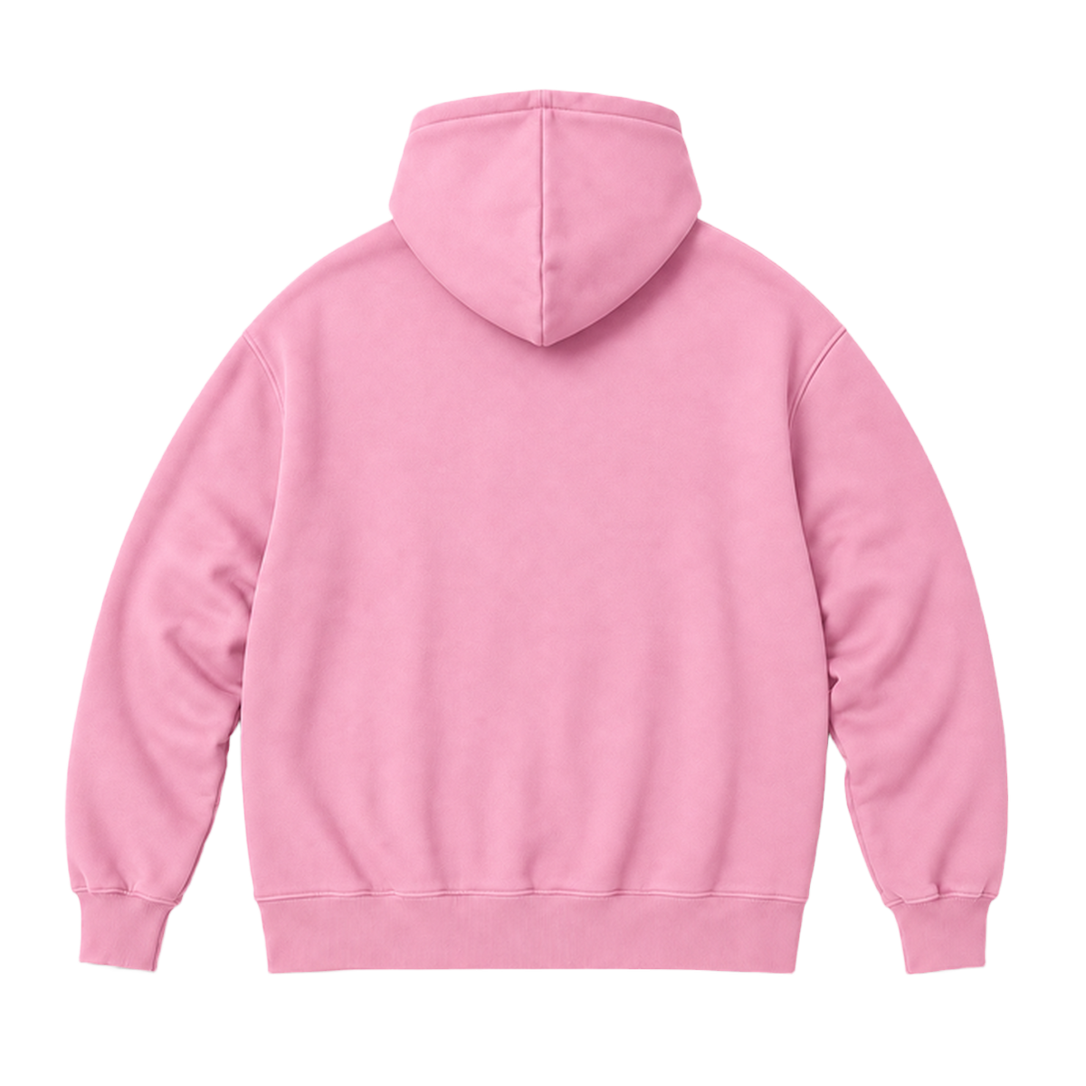 Hoodie FRAME coupe oversized, coloris rose clair, vue de dos