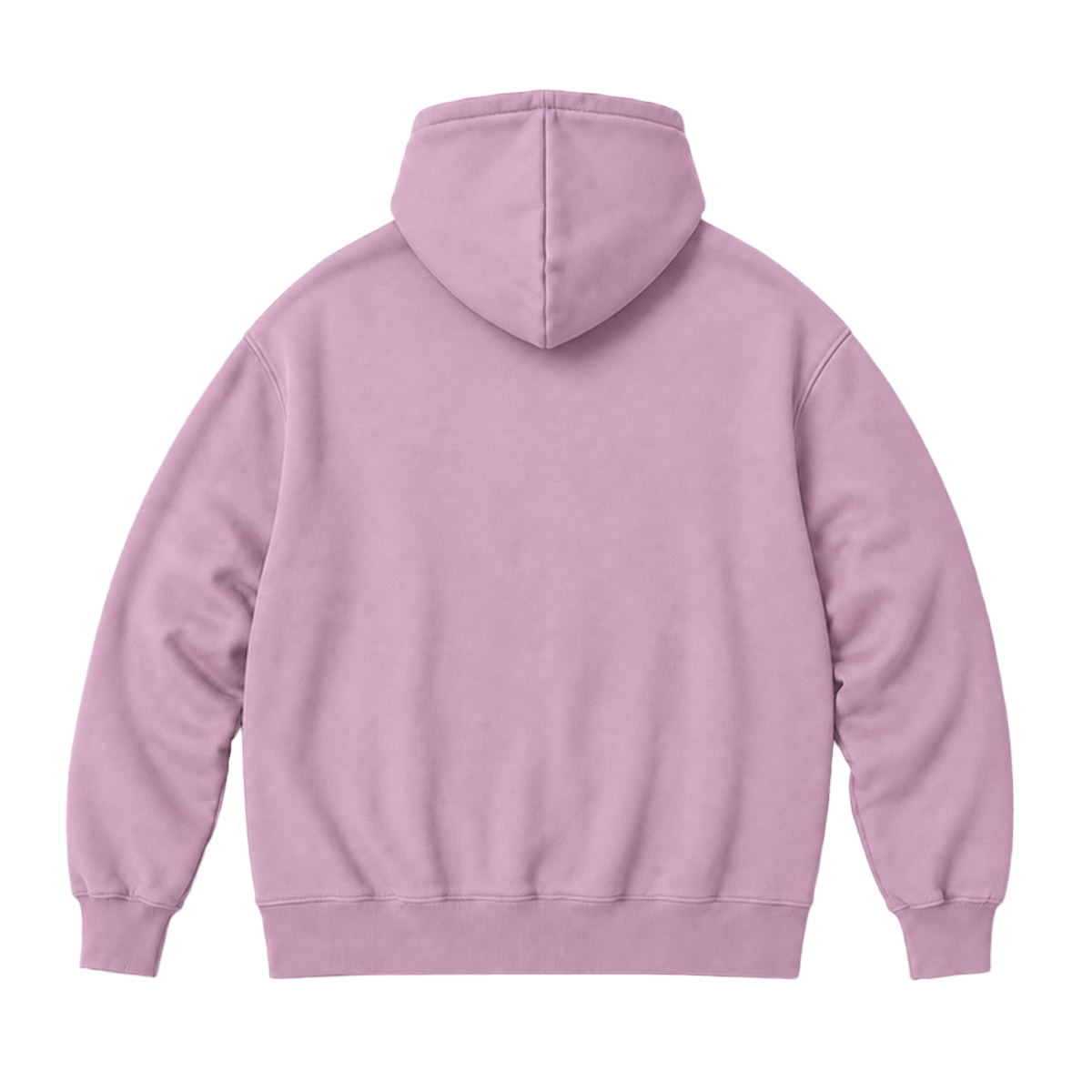 Hoodie FRAME coupe oversized, coloris rose poudre, vue de dos