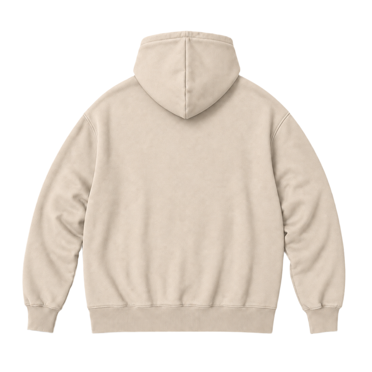 Hoodie FRAME coupe oversized, coloris sable, vue de dos