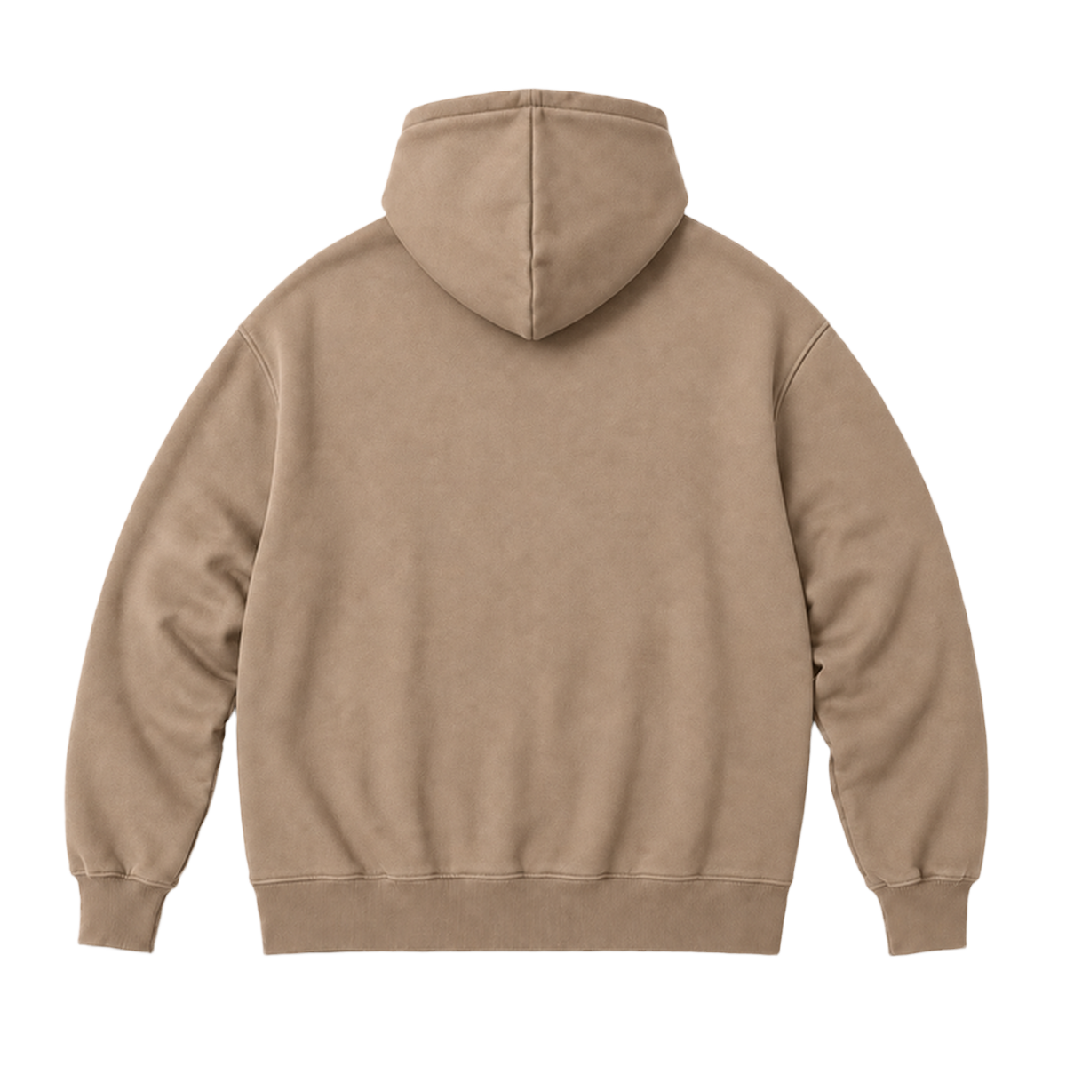 Hoodie FRAME coupe oversized, coloris taupe, vue de dos