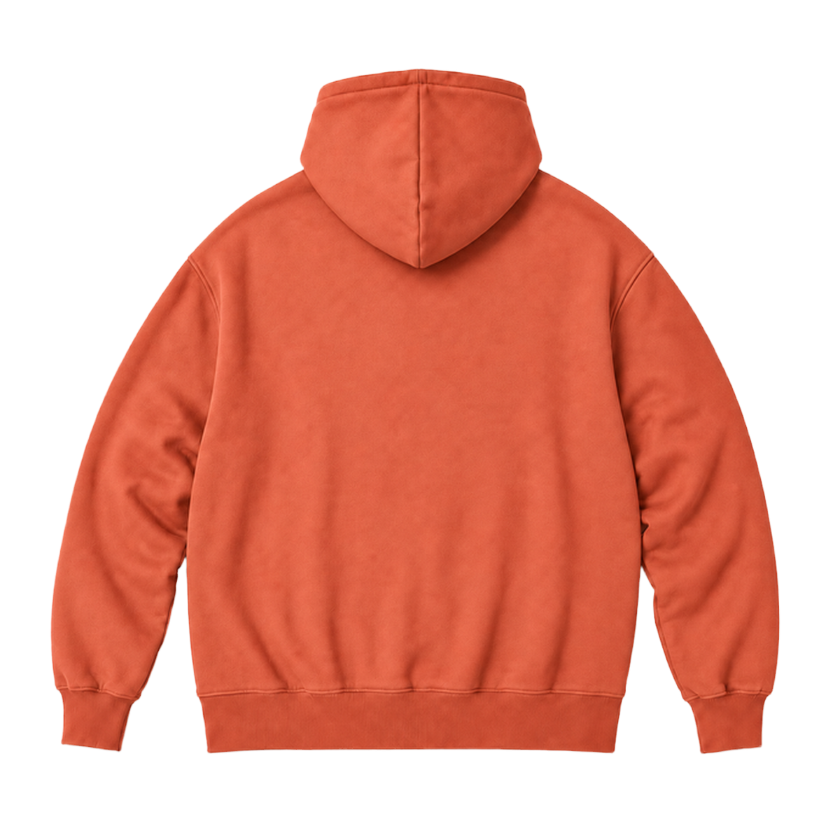 Hoodie FRAME coupe oversized, coloris terracotta, vue de dos