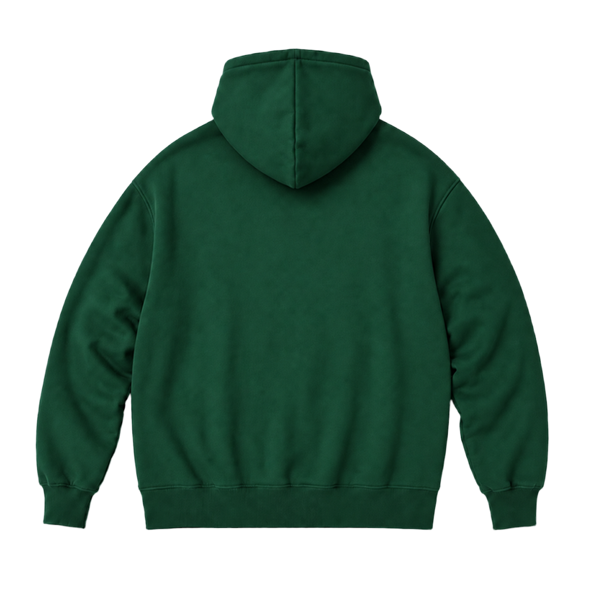 Hoodie FRAME coupe oversized, coloris vert fonce, vue de dos