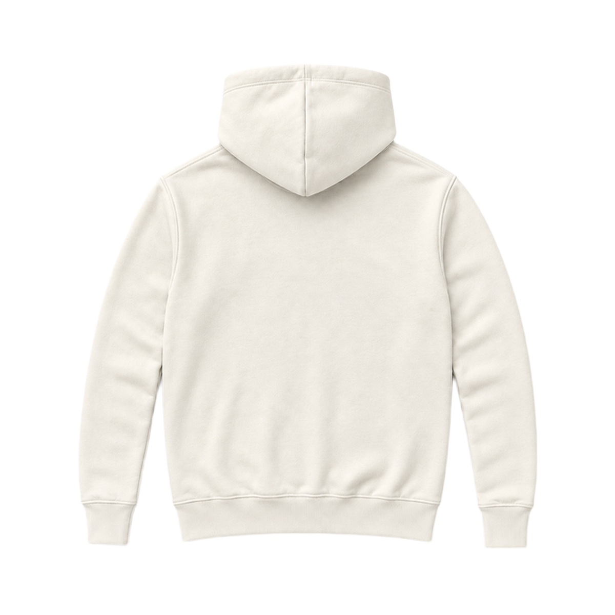 Hoodie SHAPE coupe regular, coloris blanc casse, vue de dos