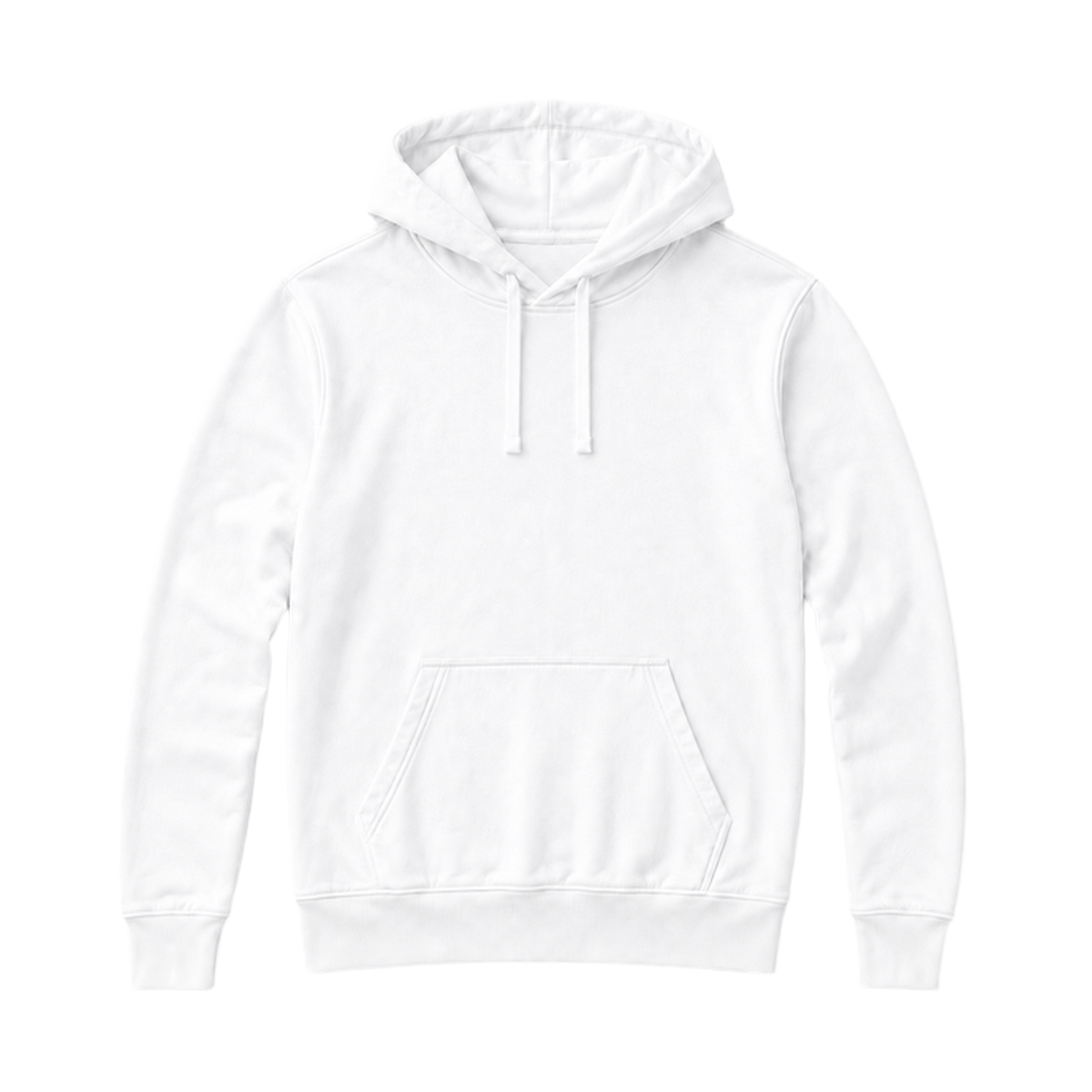 Hoodie SHAPE coupe regular, coloris blanc, vue de face