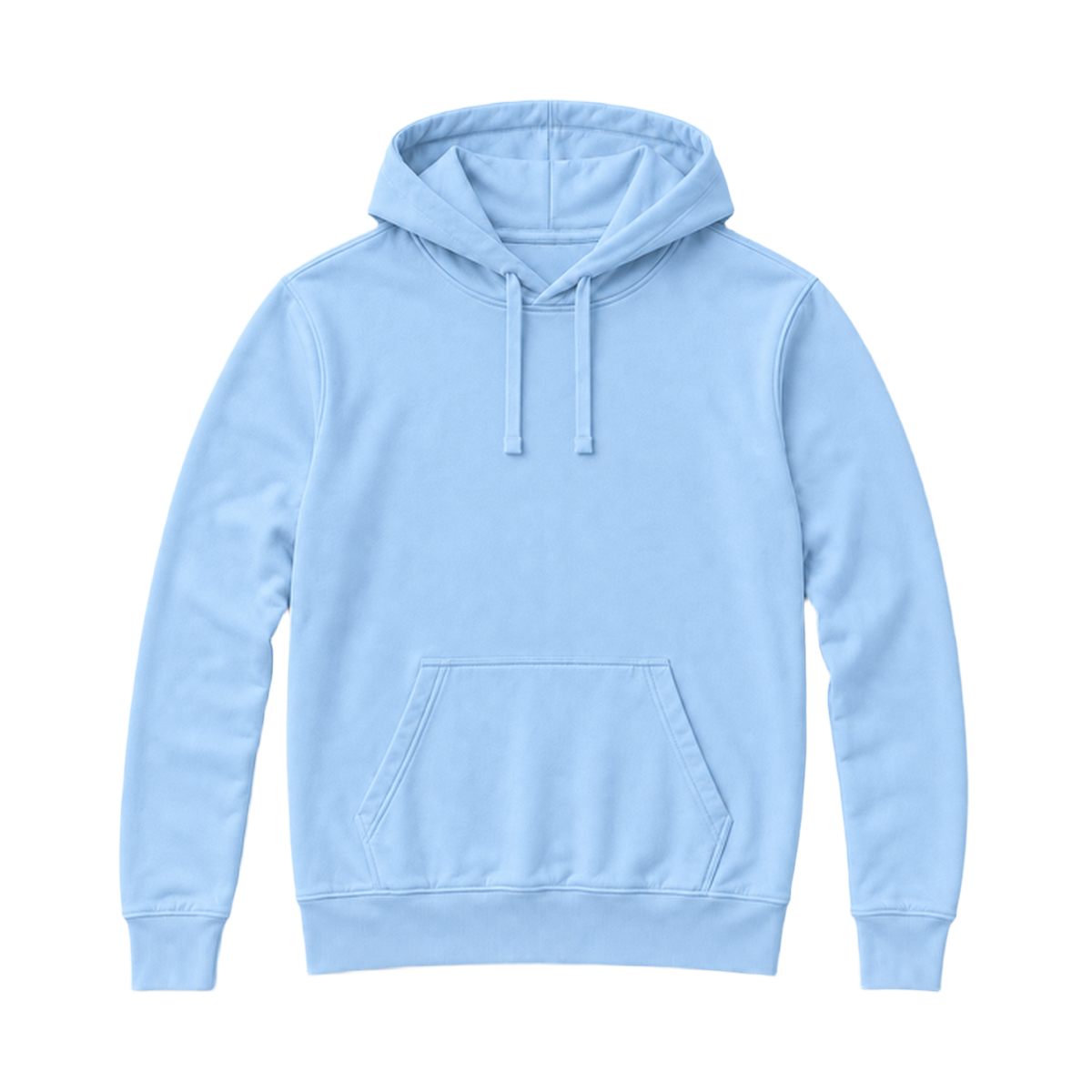 Hoodie SHAPE coupe regular, coloris bleu clair, vue de face