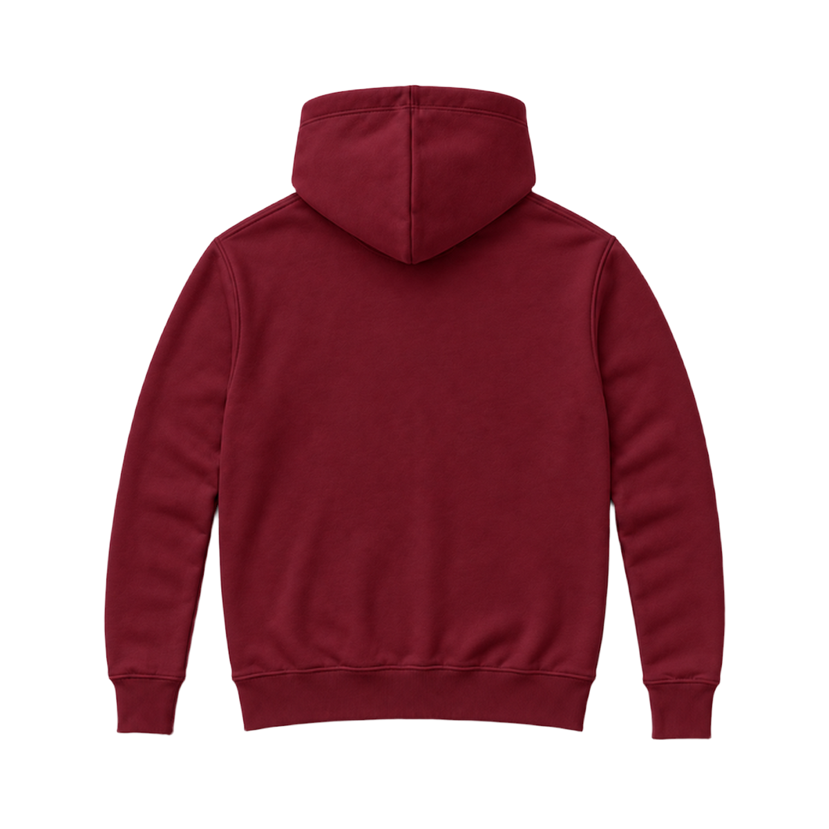 Hoodie SHAPE coupe regular, coloris bordeaux, vue de dos
