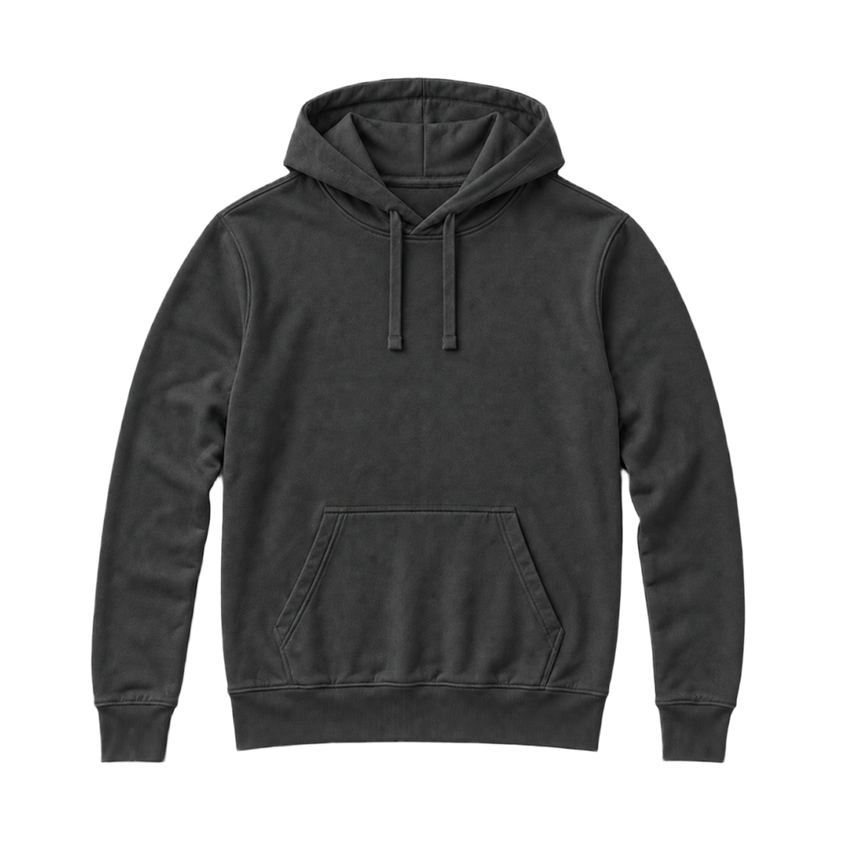 Hoodie SHAPE coupe regular, coloris gris fonce, vue de face