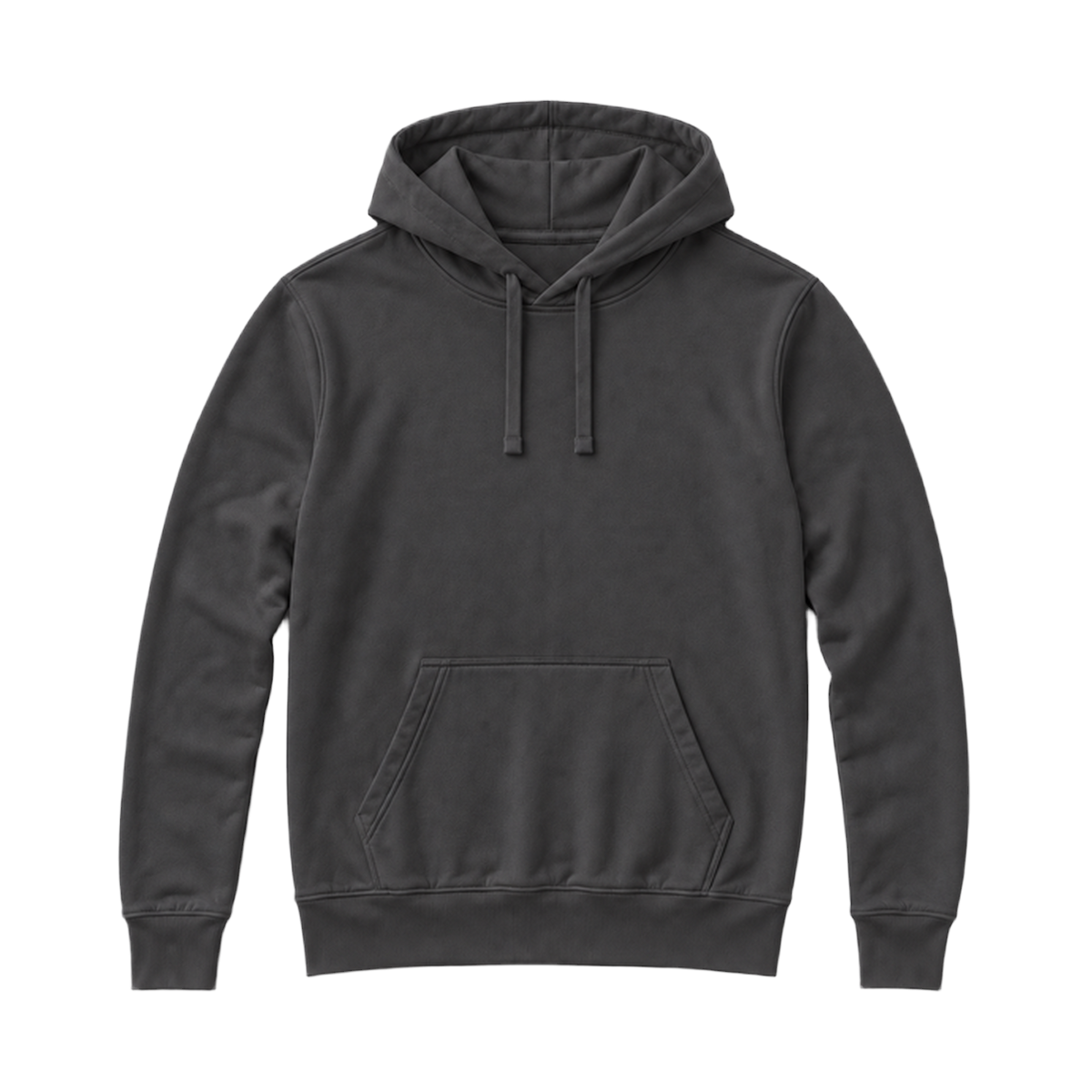 Hoodie SHAPE coupe regular, coloris gris profond, vue de face