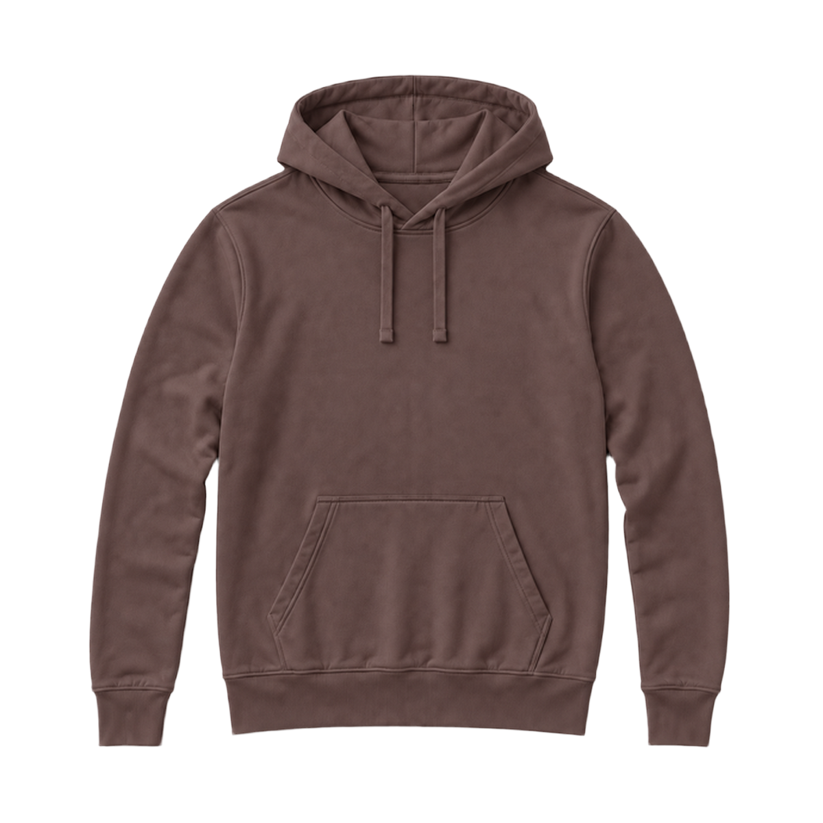 Hoodie SHAPE coupe regular, coloris marron, vue de face