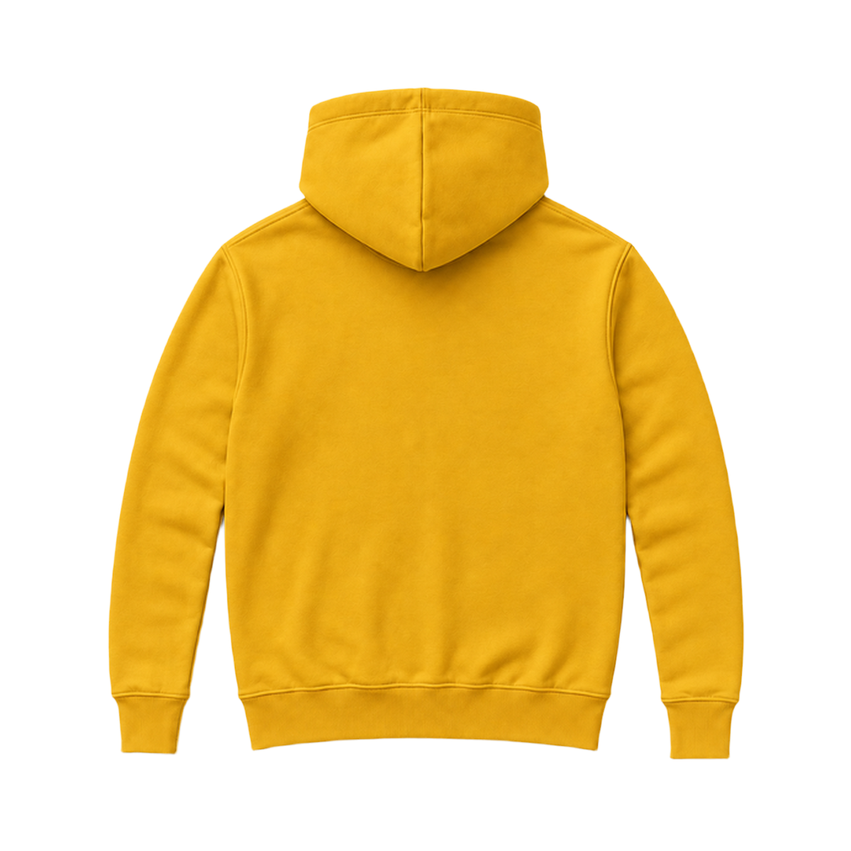 Hoodie SHAPE coupe regular, coloris moutarde, vue de dos