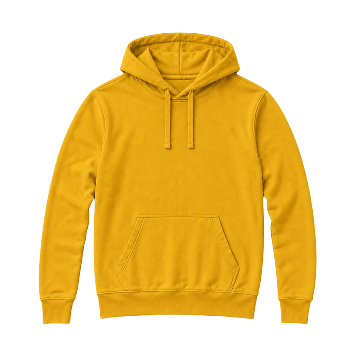 Hoodie SHAPE coupe regular, coloris moutarde, vue de face