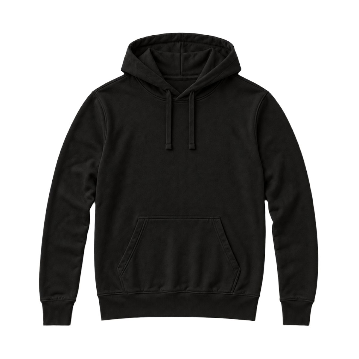Hoodie SHAPE coupe regular, coloris noir, vue de face