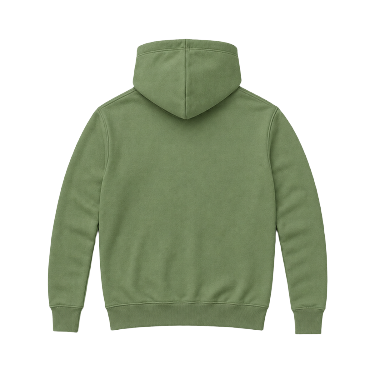 Hoodie SHAPE coupe regular, coloris olive, vue de dos