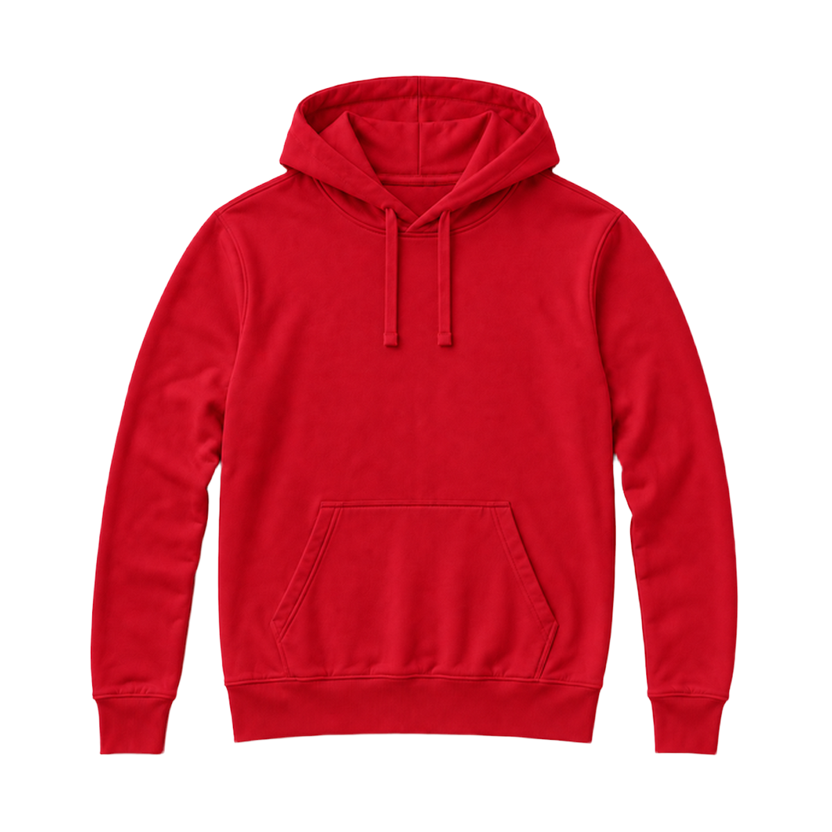 Hoodie SHAPE coupe regular, coloris rouge, vue de face