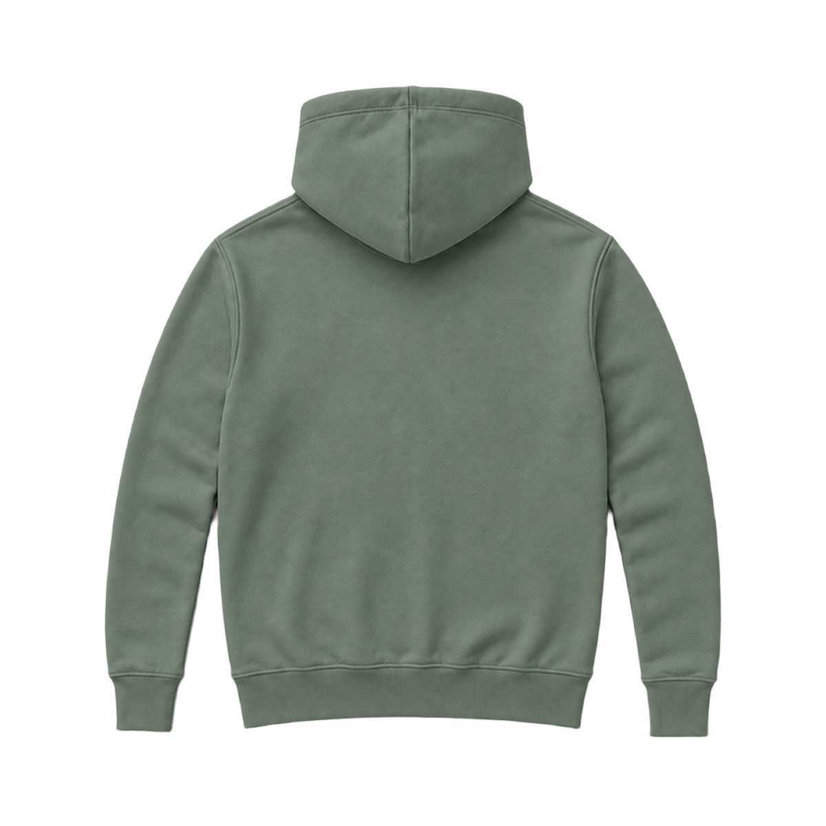 Hoodie SHAPE coupe regular, coloris sauge, vue de dos
