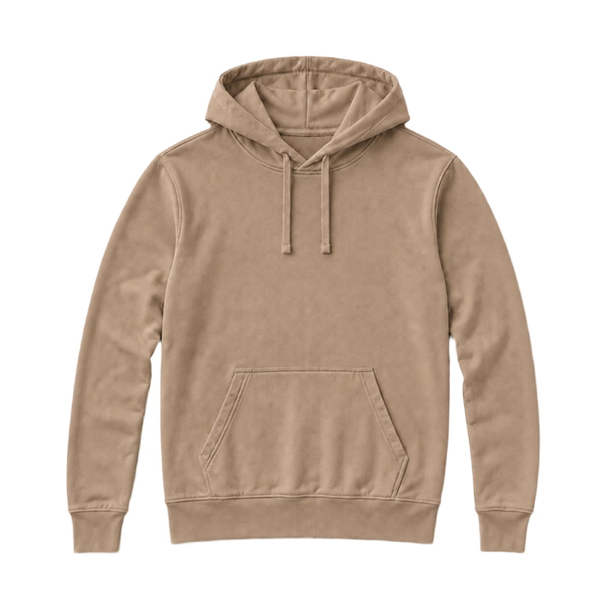 Hoodie SHAPE coupe regular, coloris taupe, vue de face