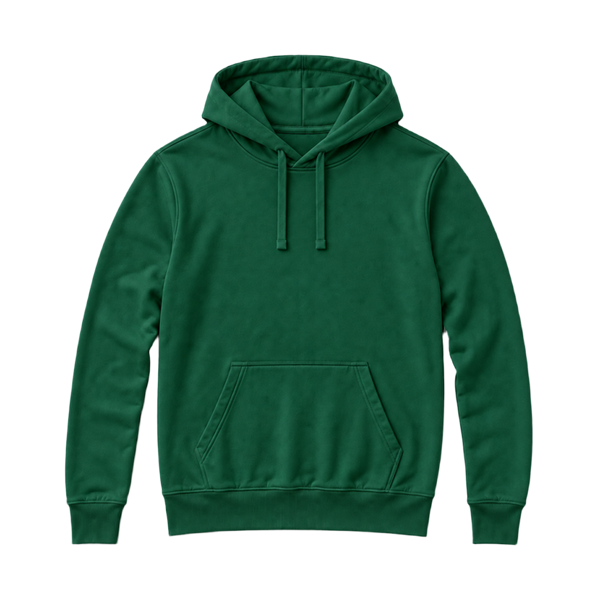 Hoodie SHAPE coupe regular, coloris vert fonce, vue de face
