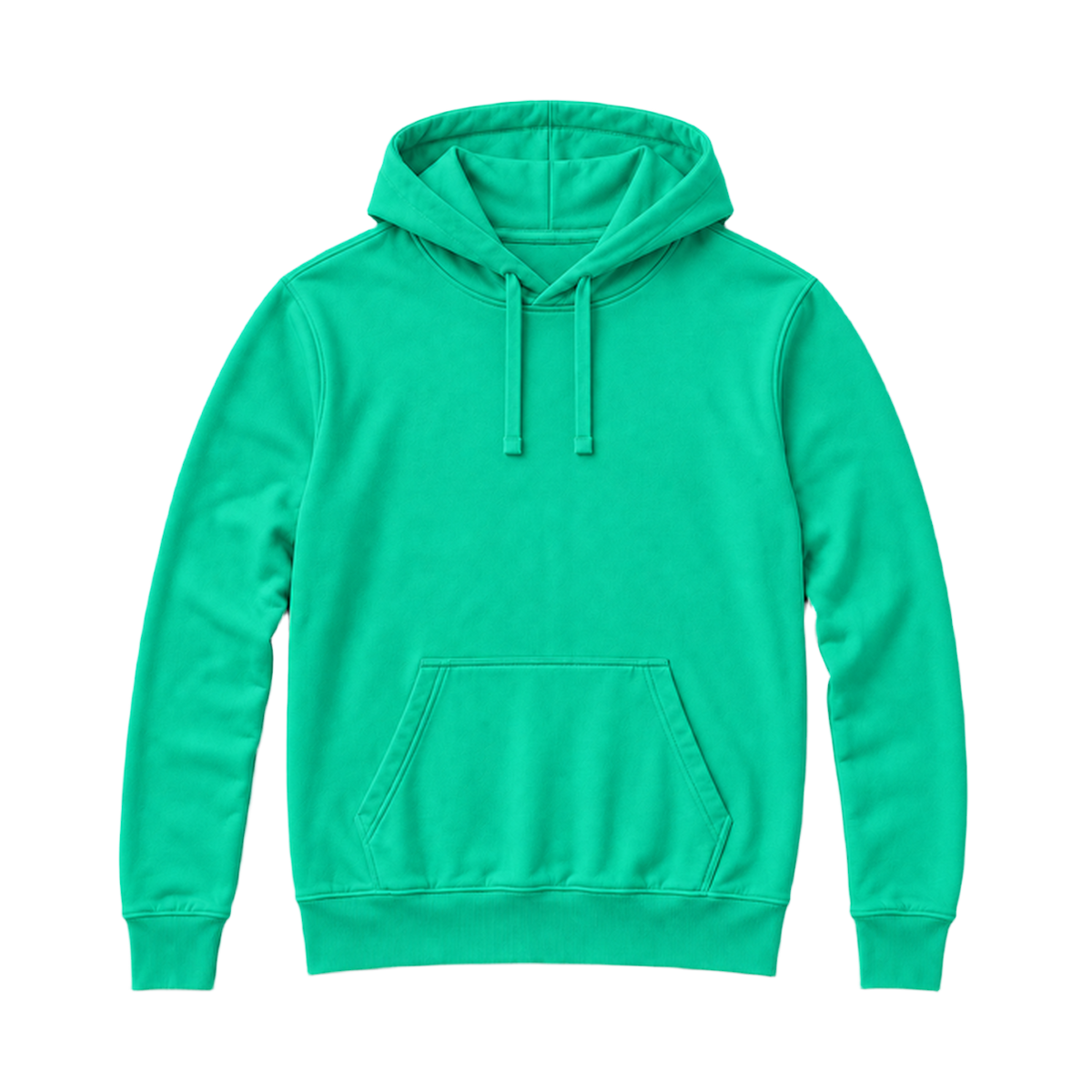 Hoodie SHAPE coupe regular, coloris vert, vue de face