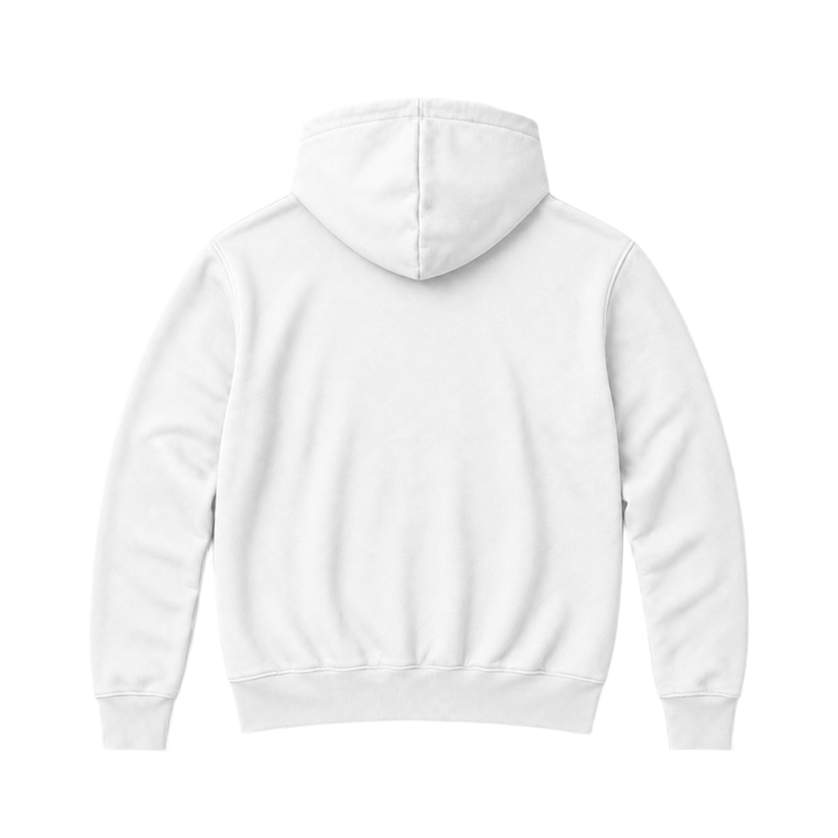 Hoodie BALANCE coupe relaxed, coloris blanc, vue de dos