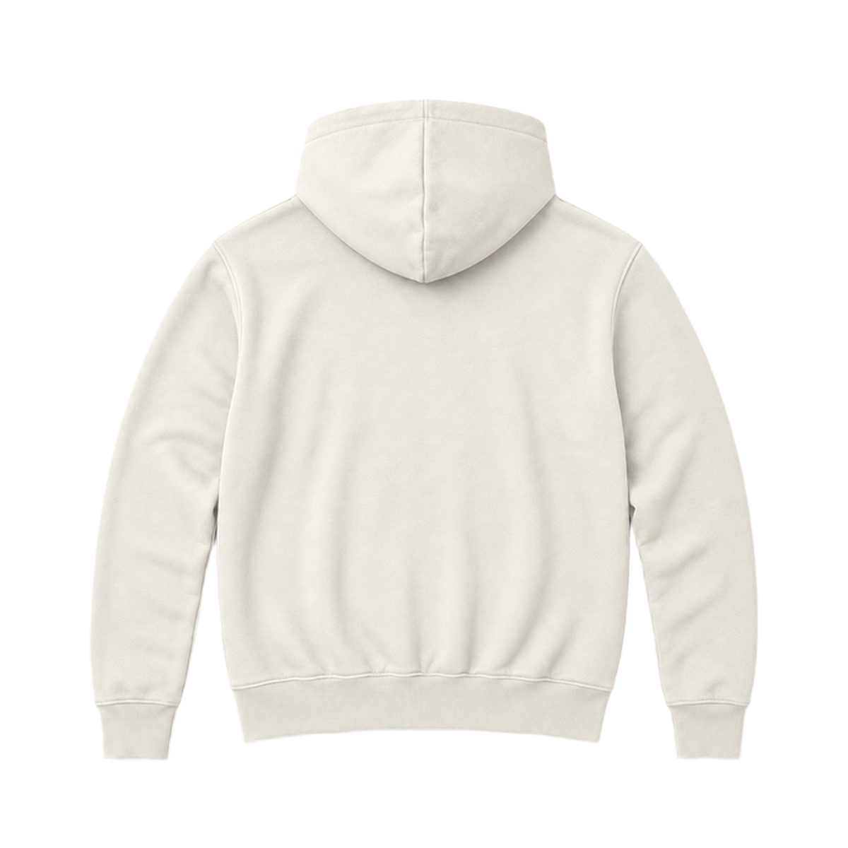 Hoodie BALANCE coupe relaxed, coloris blanc casse, vue de dos