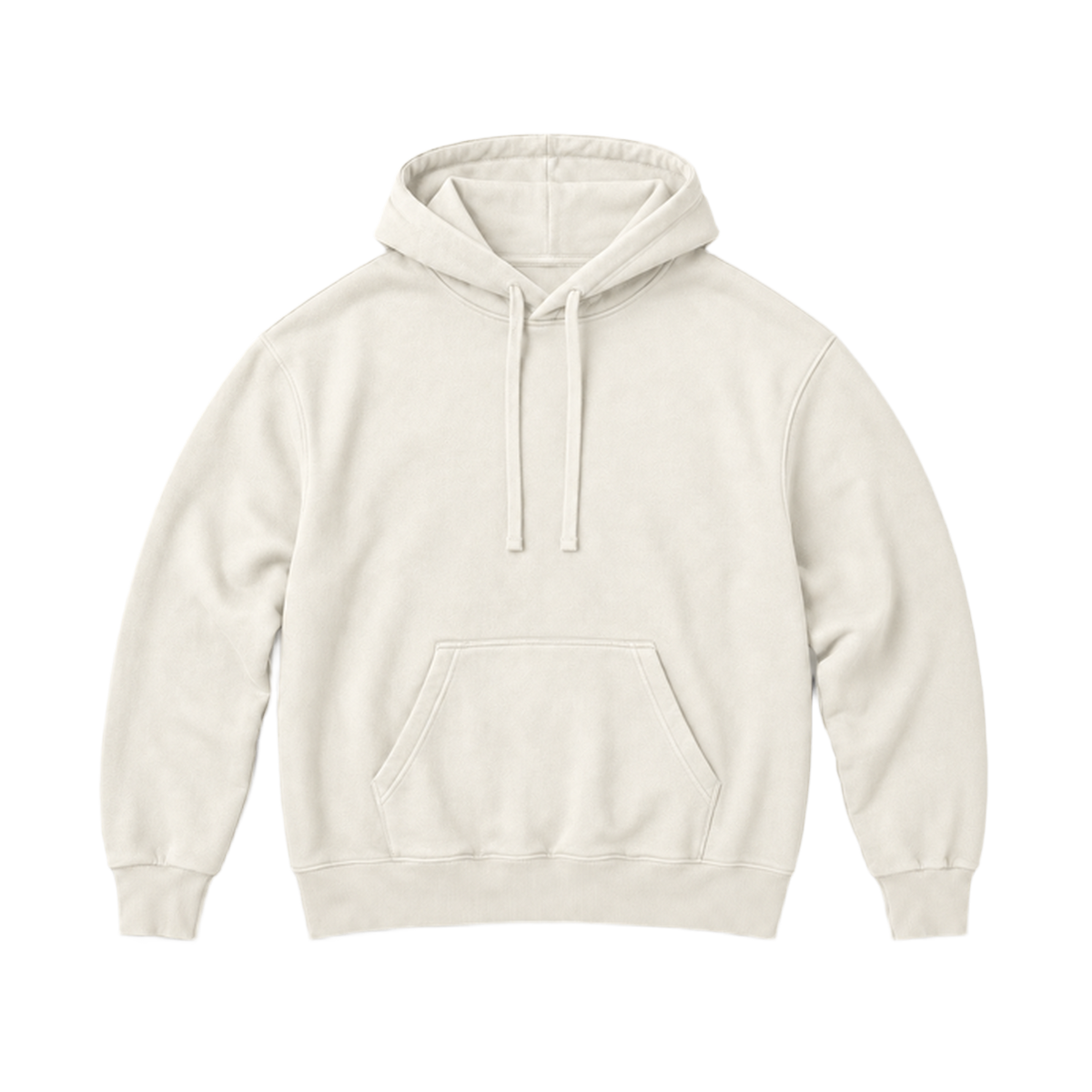 Hoodie BALANCE coupe relaxed, coloris blanc casse, vue de face