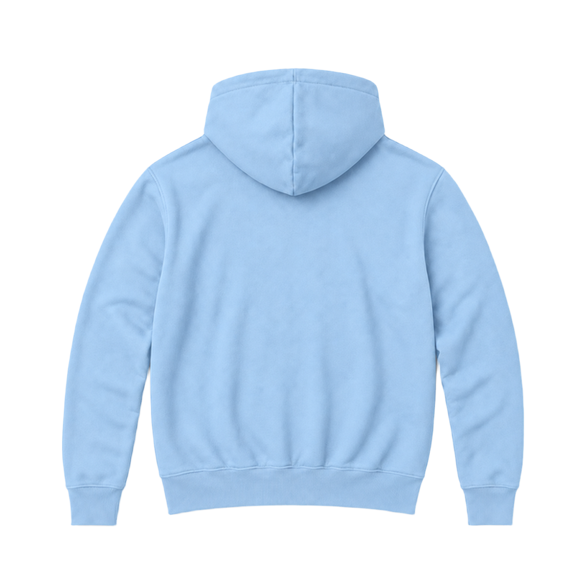 Hoodie BALANCE coupe relaxed, coloris bleu clair, vue de dos