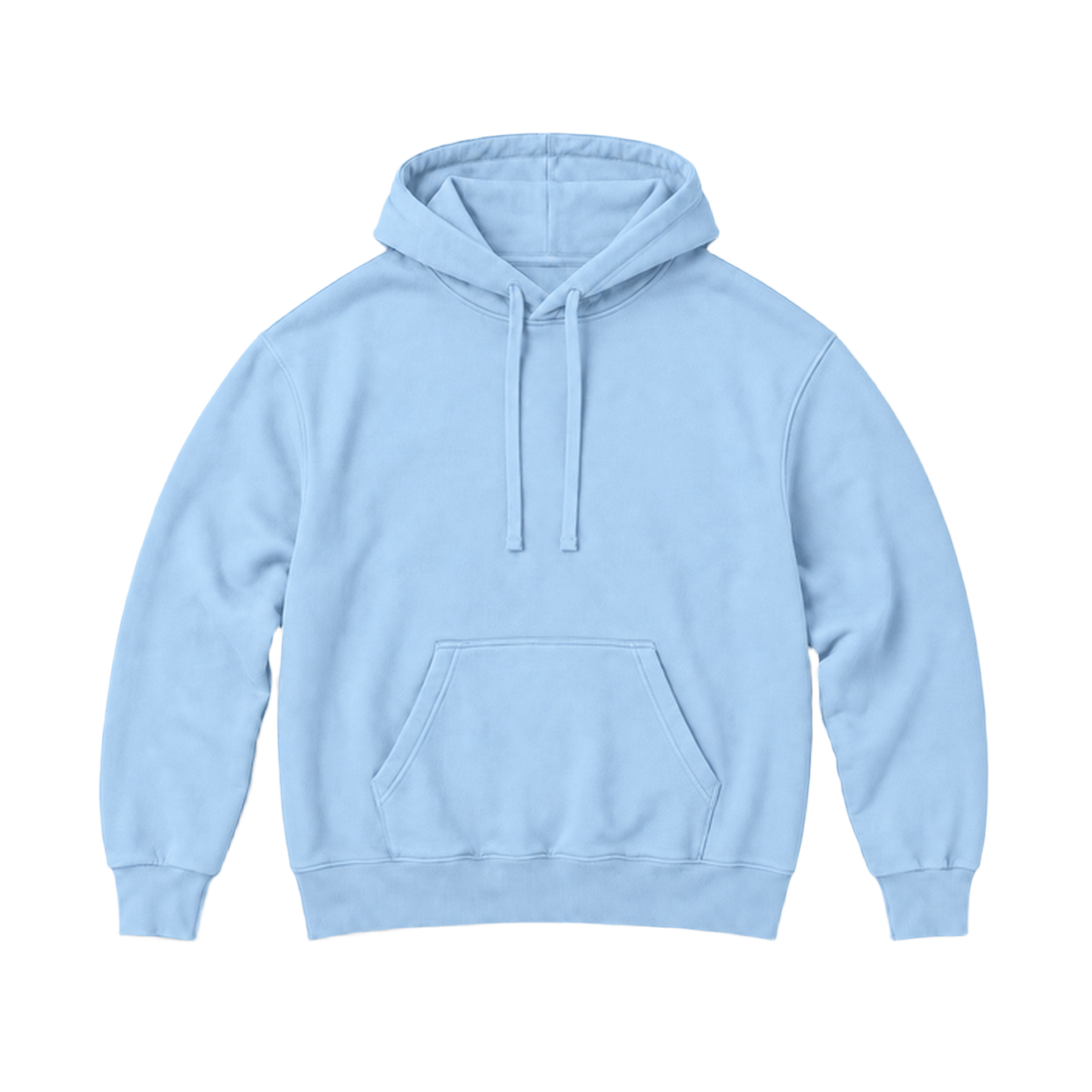 Hoodie BALANCE coupe relaxed, coloris bleu clair, vue de face