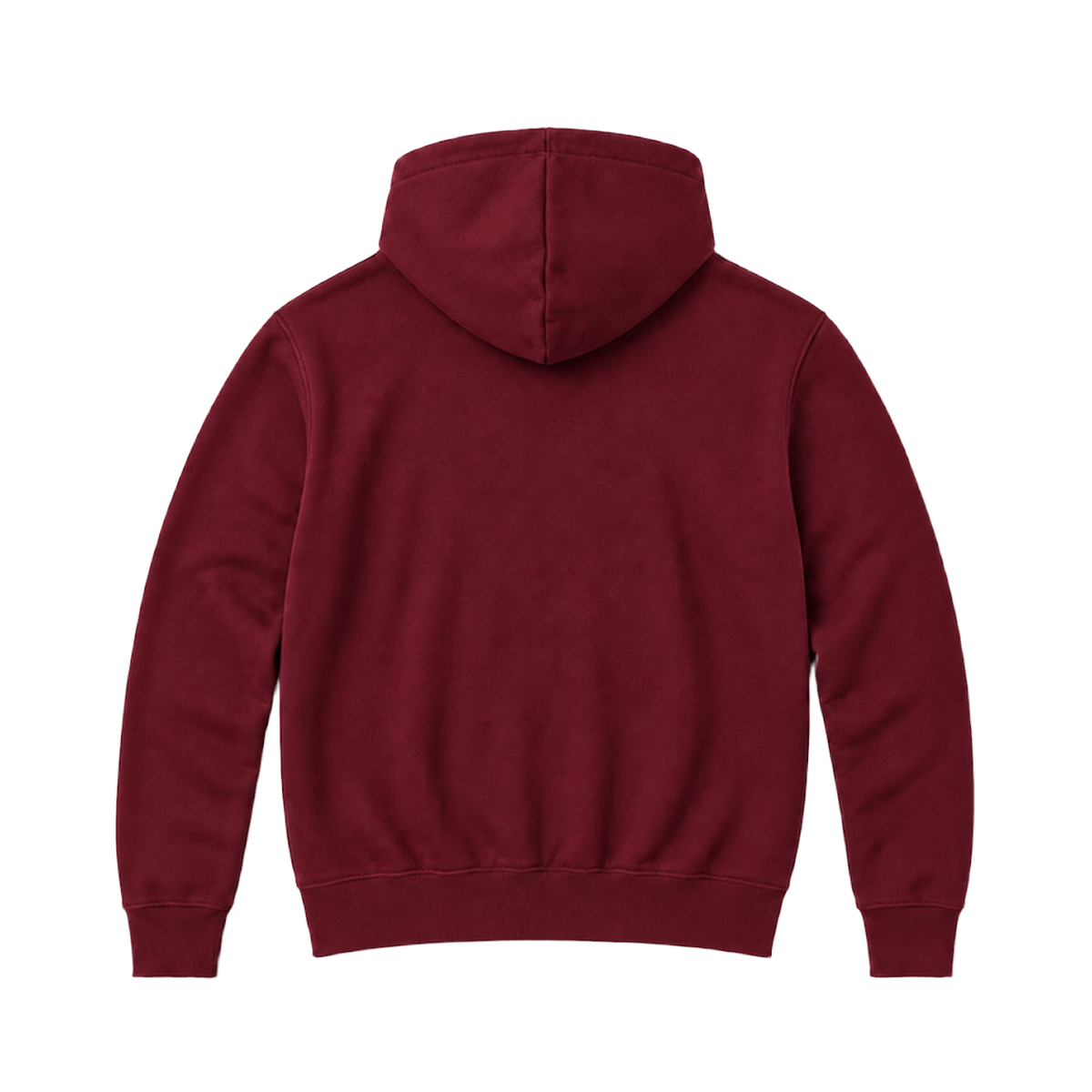 Hoodie BALANCE coupe relaxed, coloris bordeaux, vue de dos