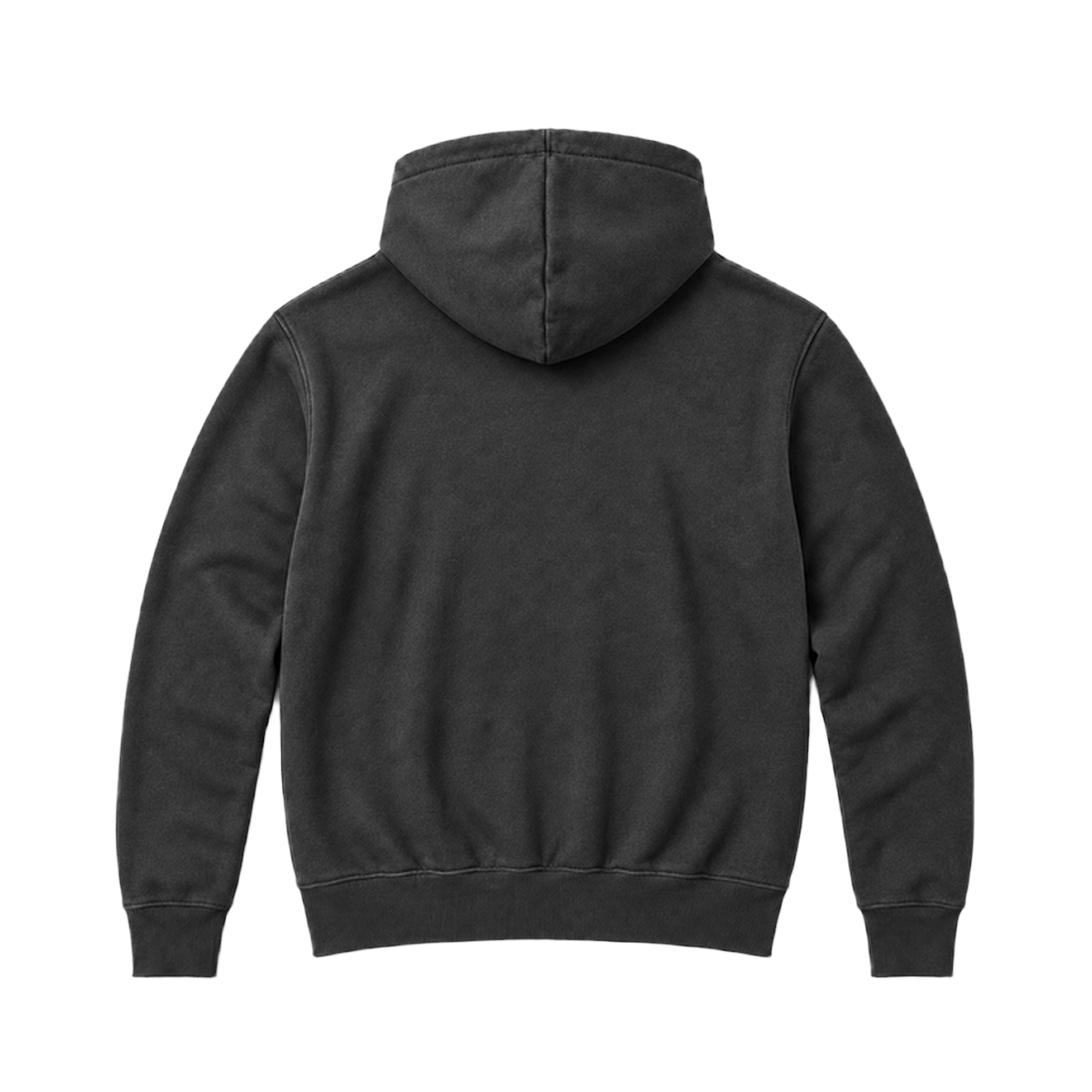 Hoodie BALANCE coupe relaxed, coloris gris fonce, vue de dos