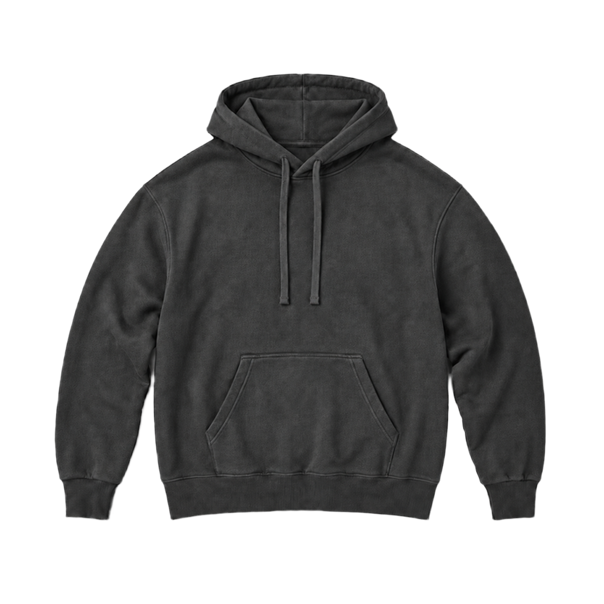 Hoodie BALANCE coupe relaxed, coloris gris fonce, vue de face