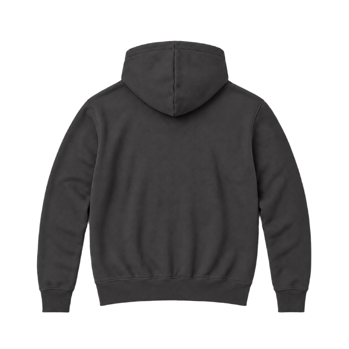 Hoodie BALANCE coupe relaxed, coloris gris profond, vue de dos