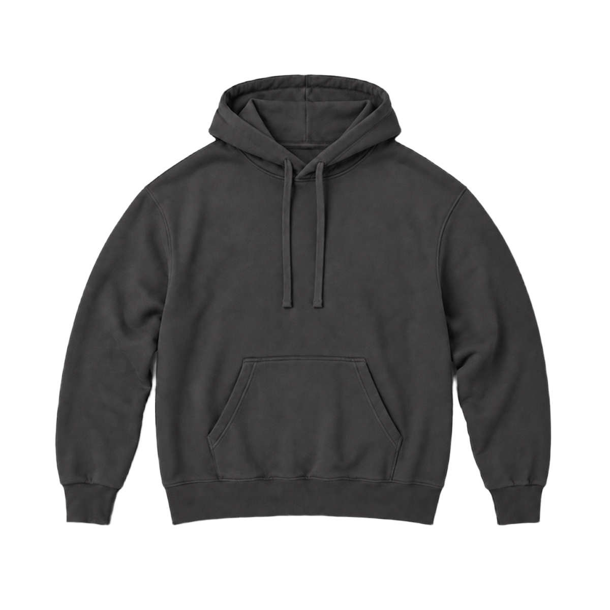 Hoodie BALANCE coupe relaxed, coloris gris profond, vue de face