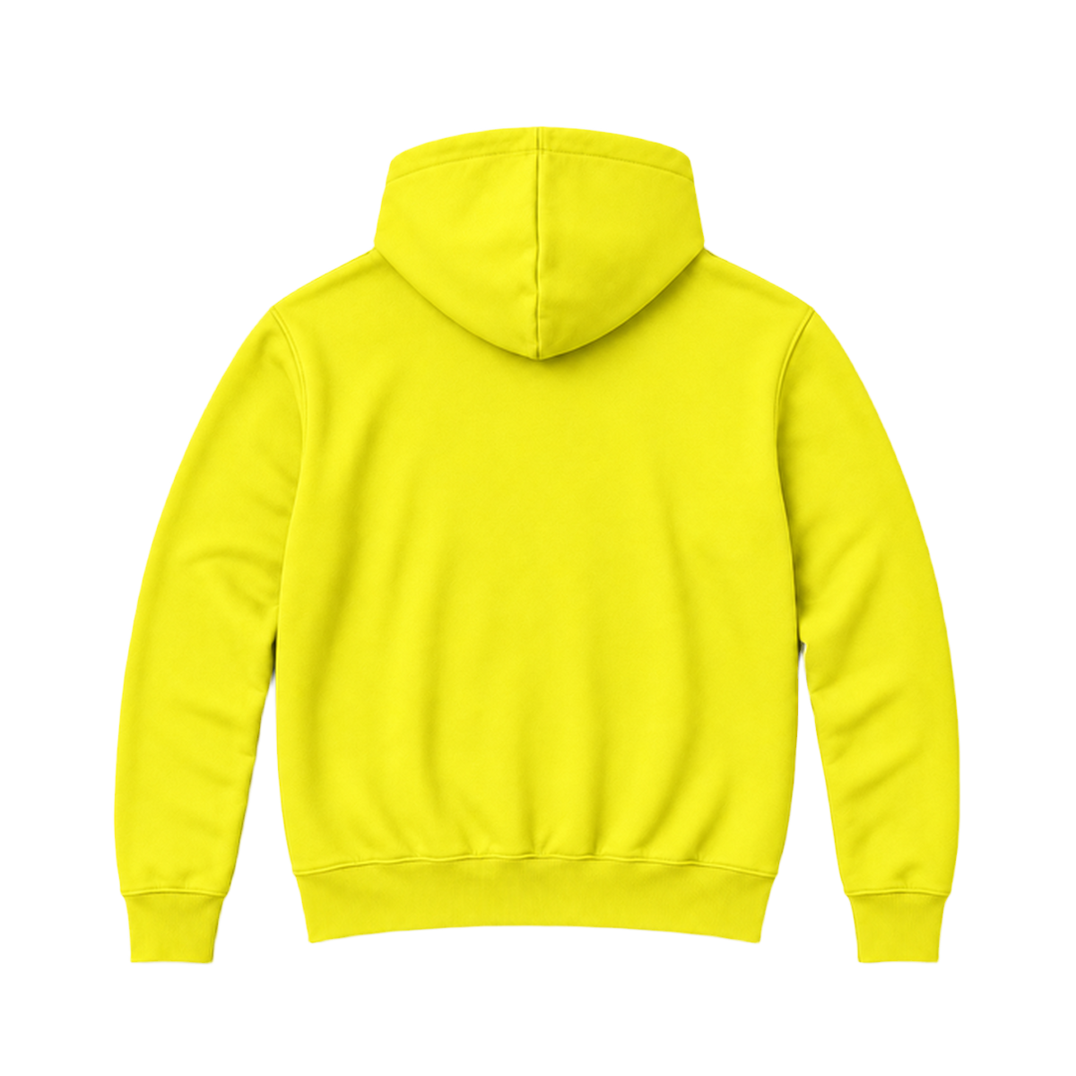 Hoodie BALANCE coupe relaxed, coloris jaune, vue de dos
