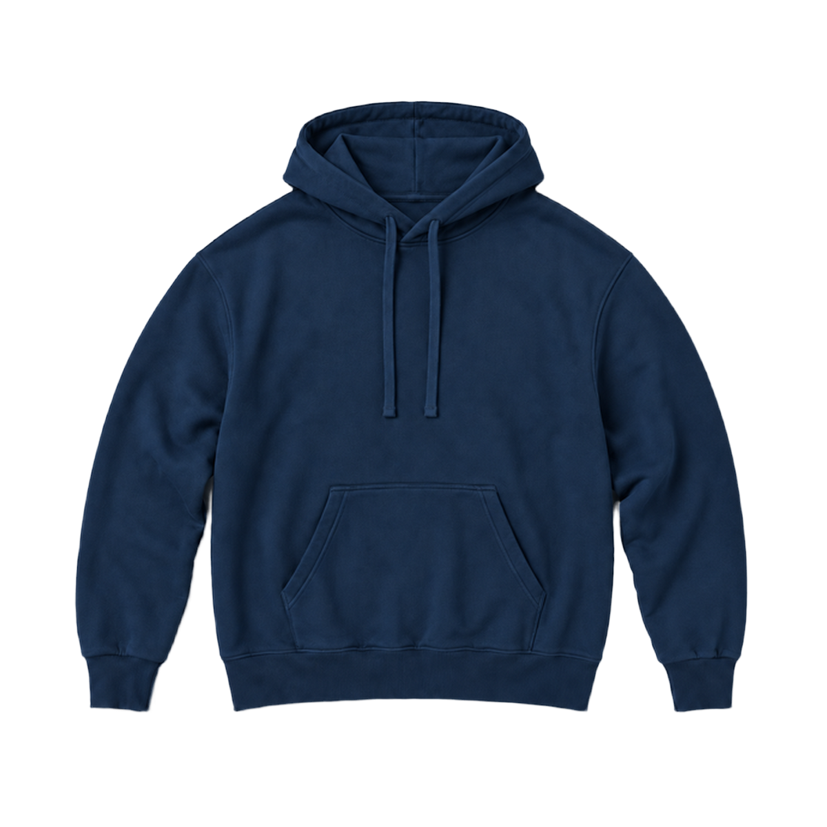 Hoodie BALANCE coupe relaxed, coloris marine fonce, vue de face
