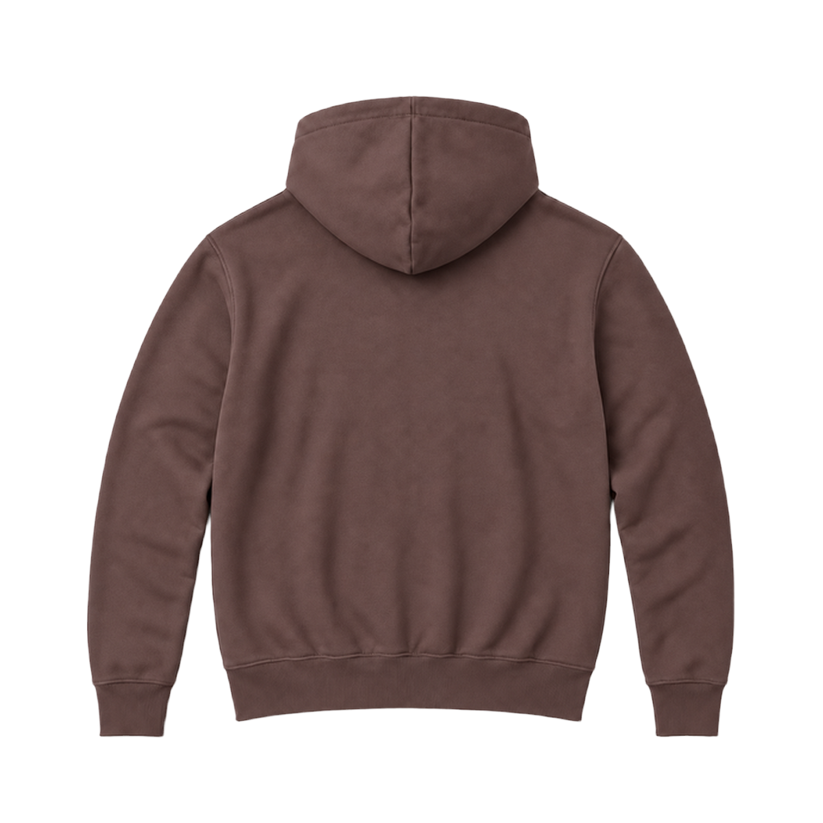 Hoodie BALANCE coupe relaxed, coloris marron, vue de dos