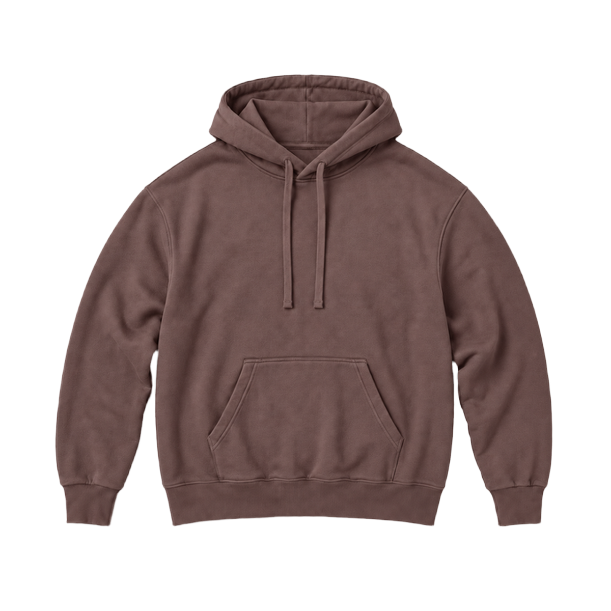 Hoodie BALANCE coupe relaxed, coloris marron, vue de face