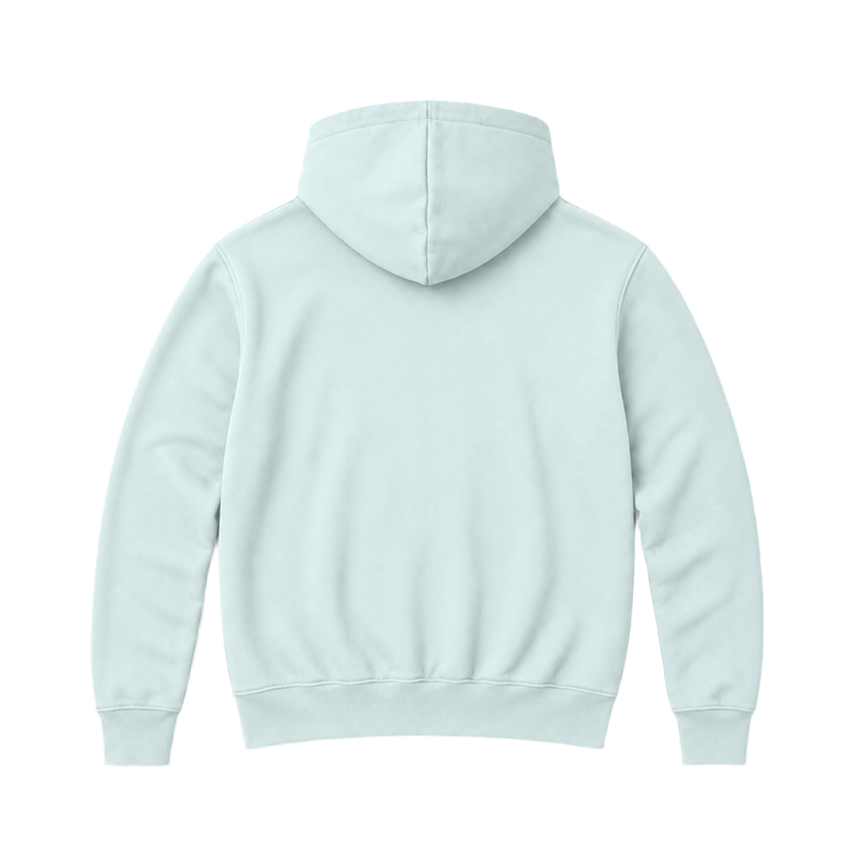 Hoodie BALANCE coupe relaxed, coloris menthe, vue de dos