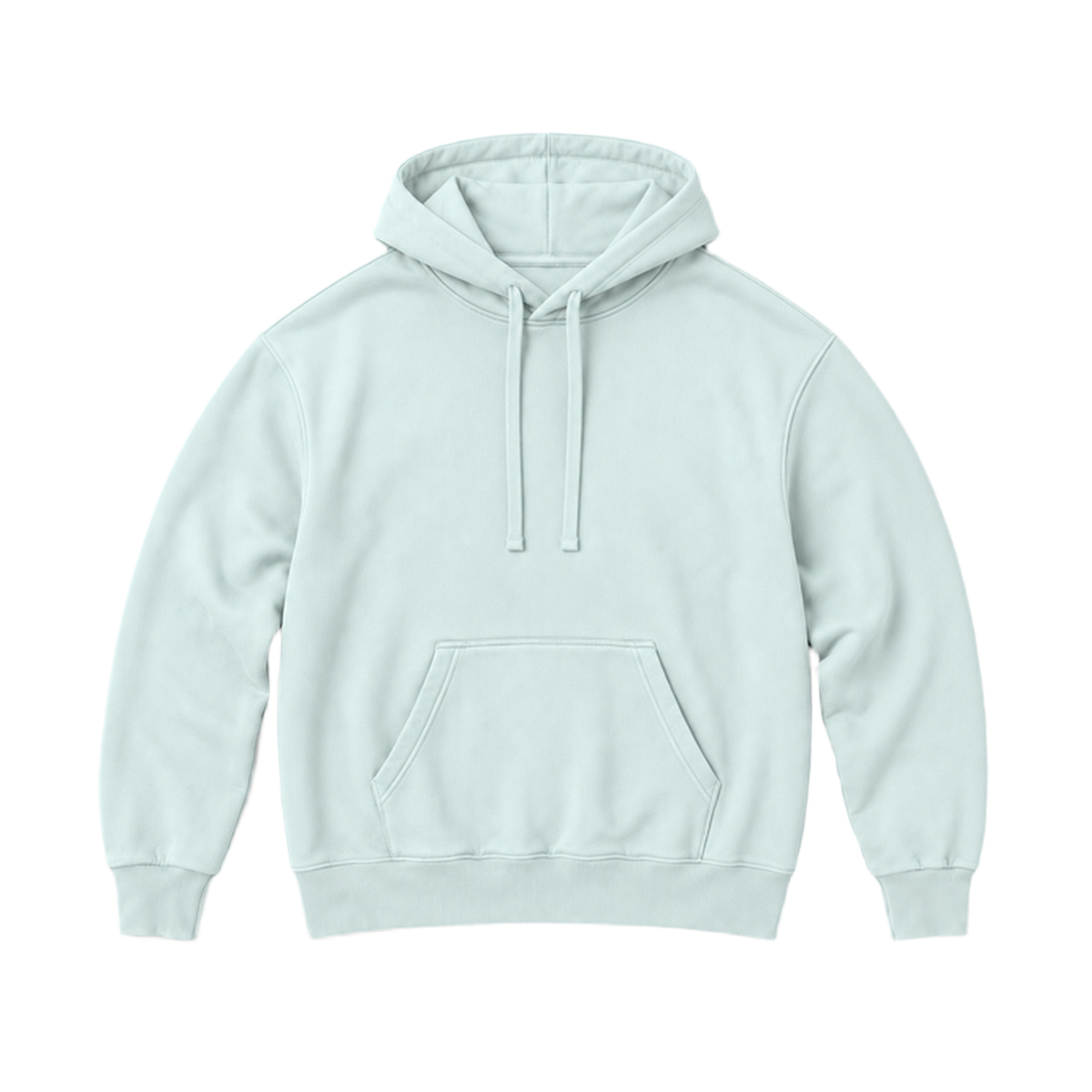 Hoodie BALANCE coupe relaxed, coloris menthe, vue de face