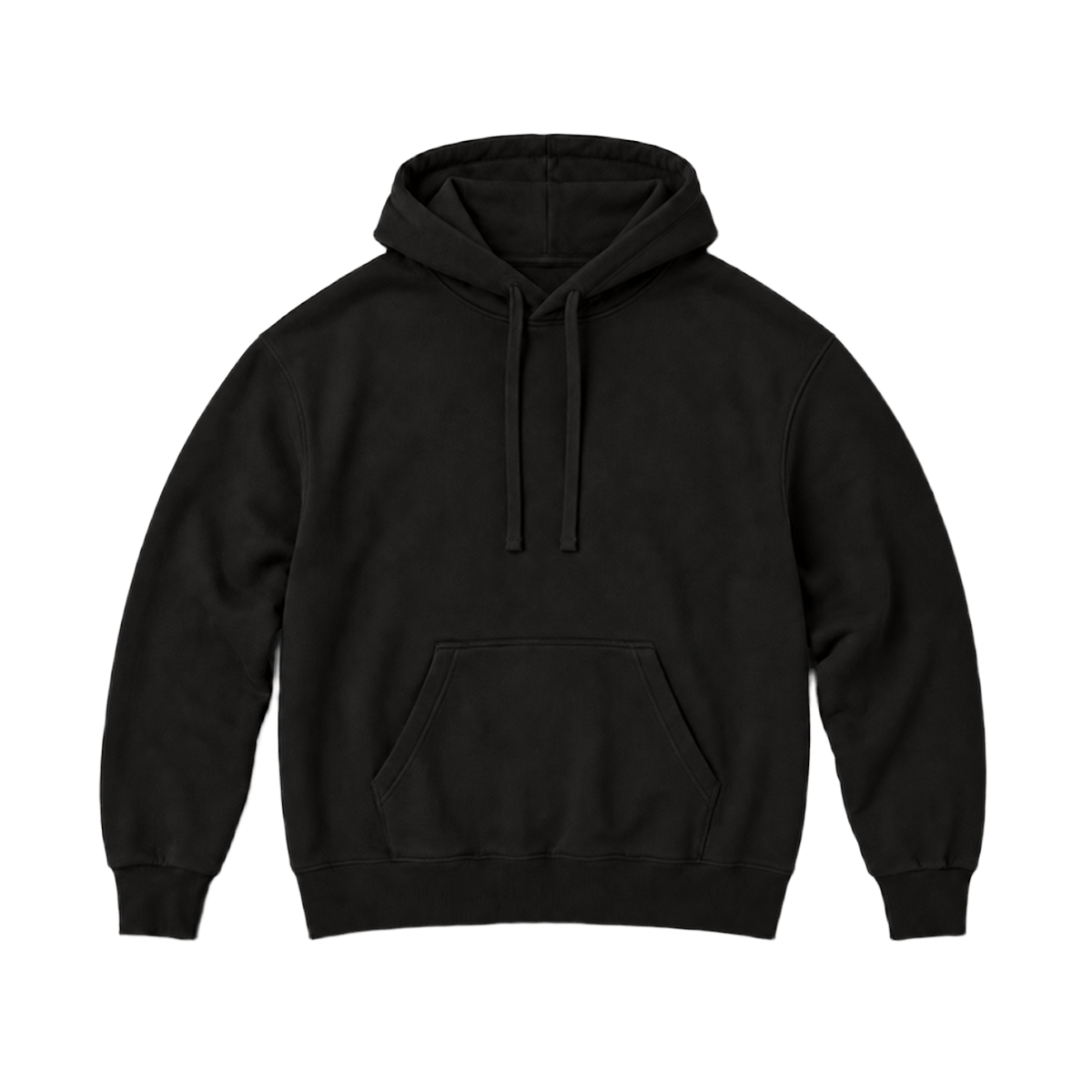 Hoodie BALANCE coupe relaxed, coloris noir, vue de face