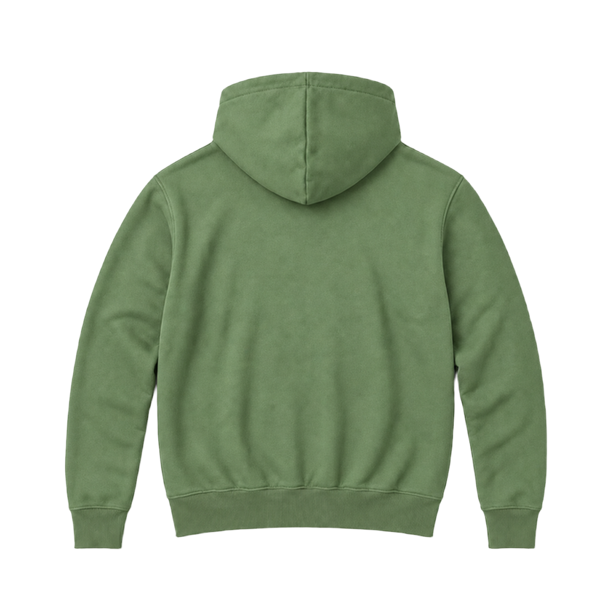 Hoodie BALANCE coupe relaxed, coloris olive, vue de dos