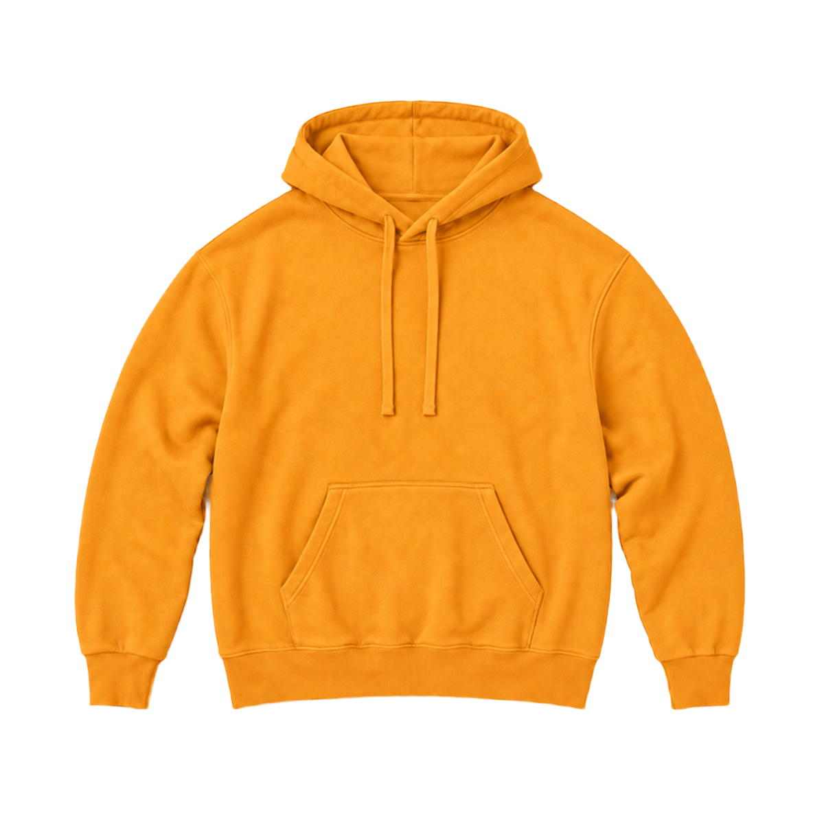 Hoodie BALANCE coupe relaxed, coloris orange, vue de face