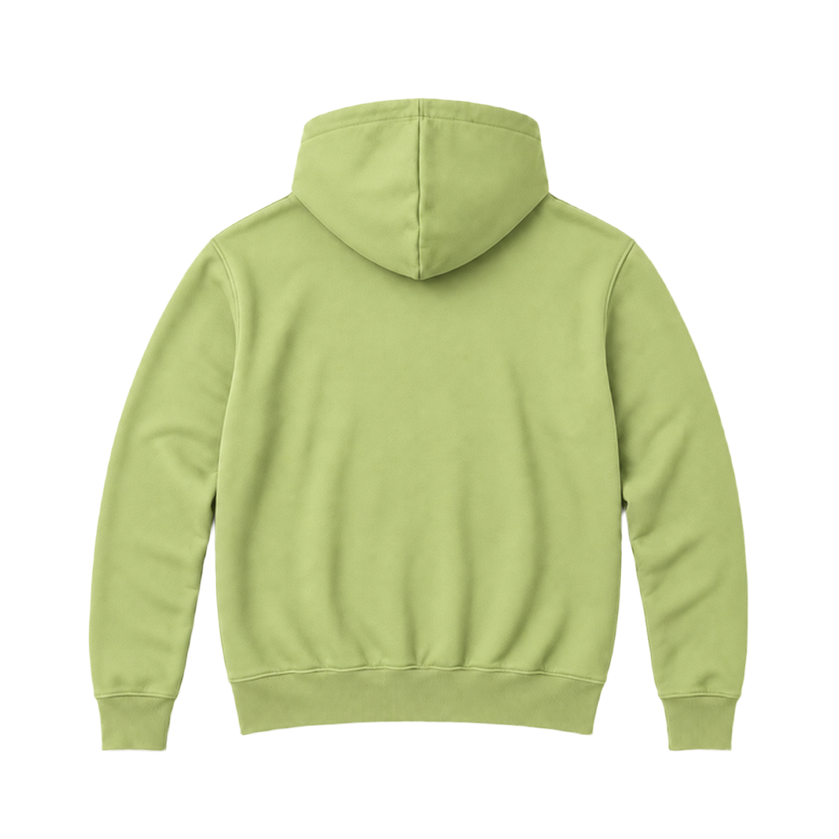 Hoodie BALANCE coupe relaxed, coloris pistache, vue de dos