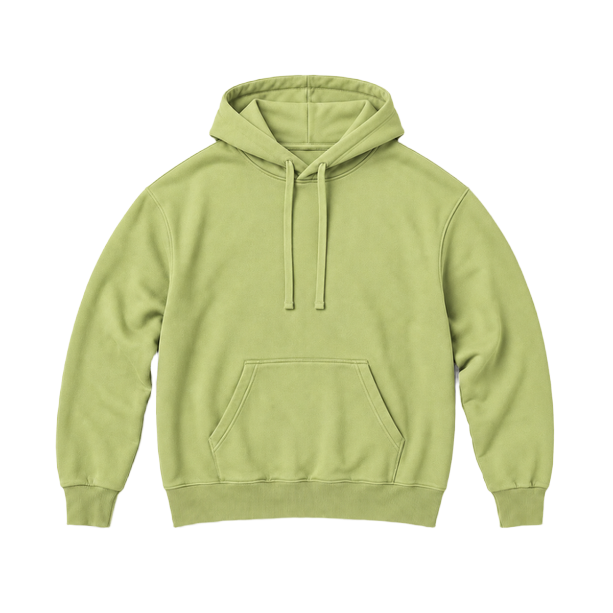 Hoodie BALANCE coupe relaxed, coloris pistache, vue de face