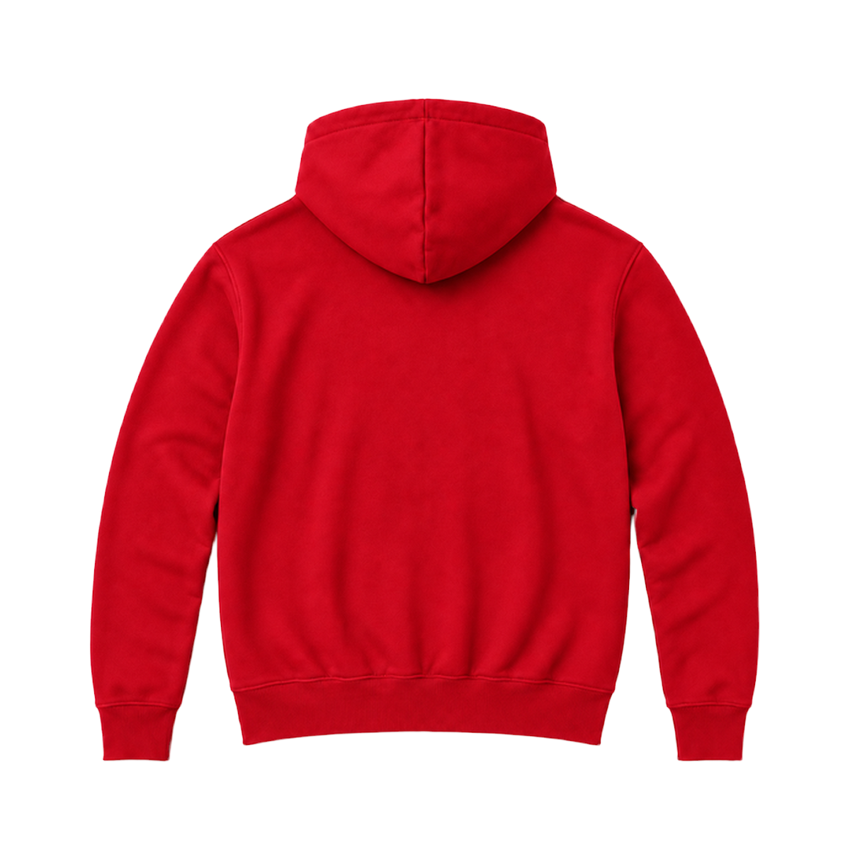 Hoodie BALANCE coupe relaxed, coloris rouge, vue de dos
